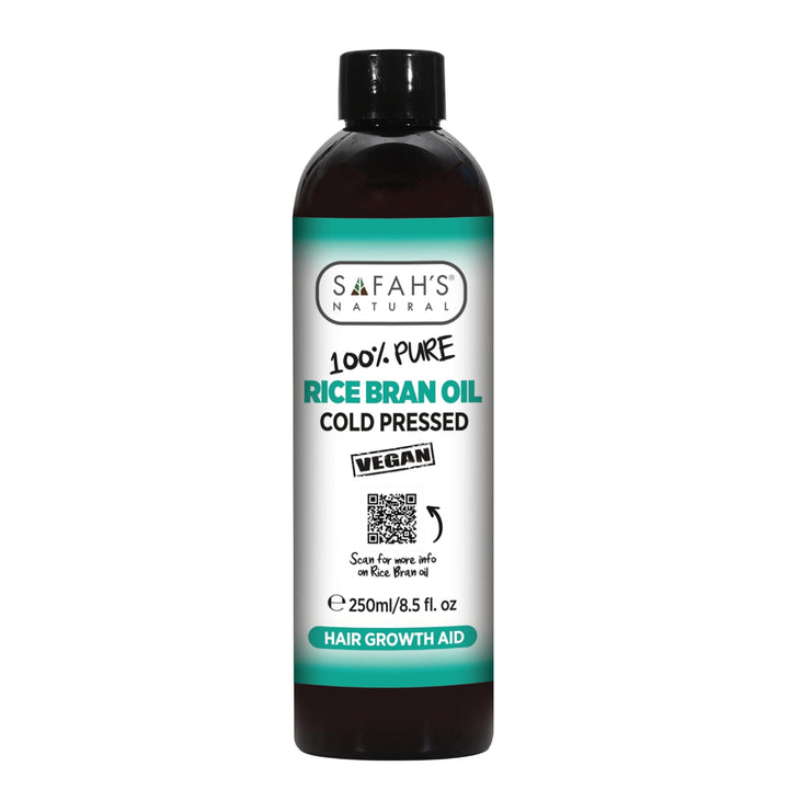 Rice Bran Oil 100% Pure | Nourishing Rice Bran Oil for Hair Health, Skin Hydration & Frizz Control